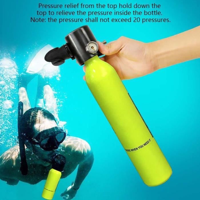 Ensemble de bouteille de plongée réservoir d'oxygène de respirateur avec équipement de plongée à haut