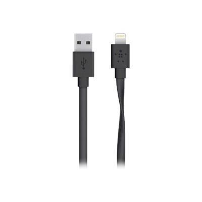 BELKIN Câble USB sync / charge plat - 2,4A - 1,20m - Noir