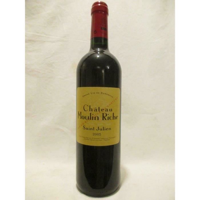 saint-julien château moulin riche rouge 2005 - bordeaux france