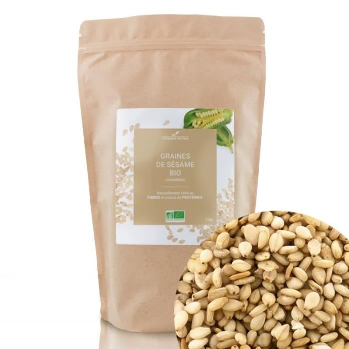 Graines de Sésame complètes BIO - Graines en vrac - 1kg