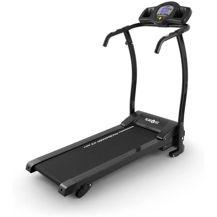 Klarfit Pacemaker X3 - Tapis de Course Pliant, Home Trainer, 1,5 ch, 0,8-12 km-h, Cardiofréquence mètre, LCD, 12 p56