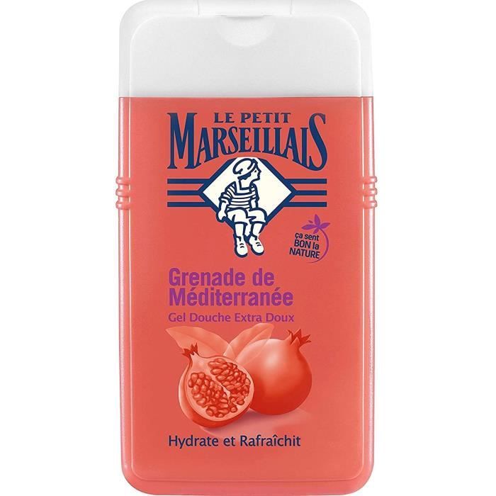 Bain, savons et soins du corps Le Petit Marseillais Gel Douche Extra Doux Grenade Mediterranee 250 ml 383339