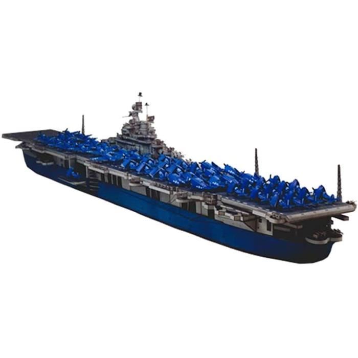 KIT MODELISME A CONSTRUIRE X-Toy Papier Militaire Puzzle Modèle Jouets, 1-400 USS Intrepid Avions Enfants Jouets Et Cadea878