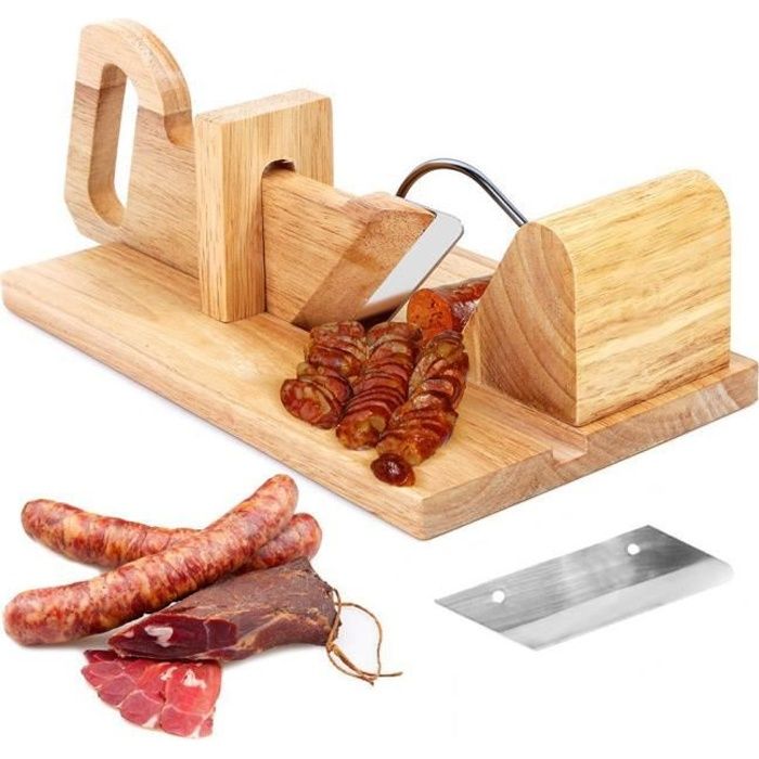 ESecure - Guillotine à saucisson trancheuse à charcuterie découpeuse manuelle