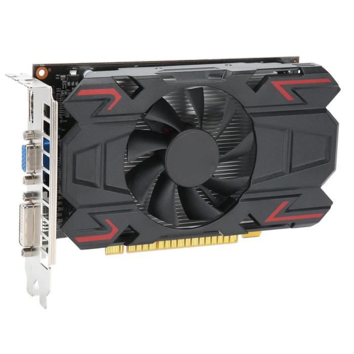 Fydun Carte graphique DDR5 Accessoires de réseau d'ordinateur de bureau de carte graphique ATI HD6770 4GB 128Bit DDR5 650MHz