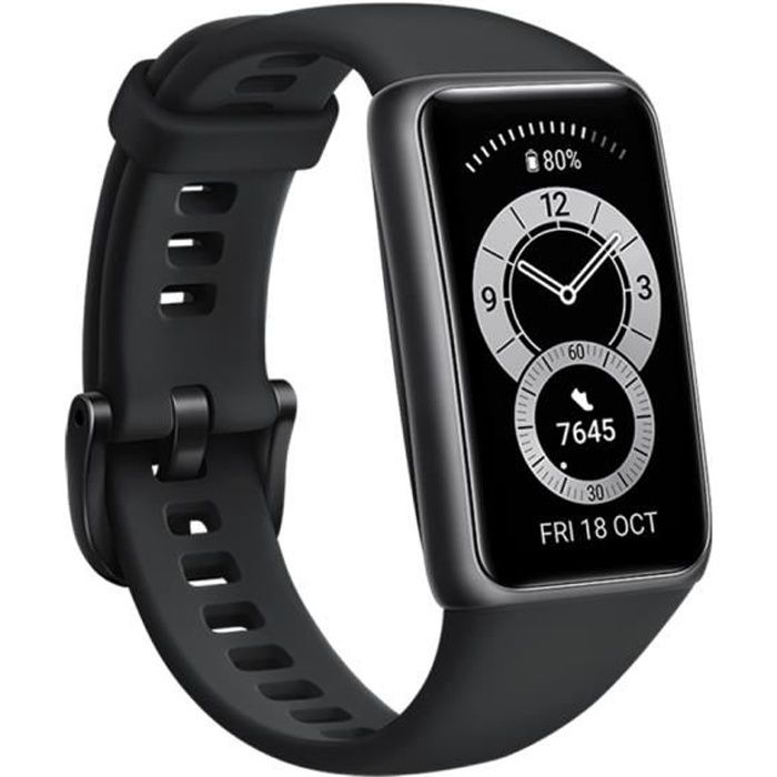 Huawei Band 6 Noir versión Global Pantalla AMOLED 1,47 Écran FullView 2 semaines d’autonomie de la batterie