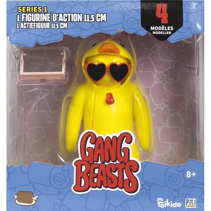 Gang Beasts® - 1 Figurine Articulée de 11,5 cm - Lot #4 - Figurines de Collection - Jeux Vidéos - Lansay