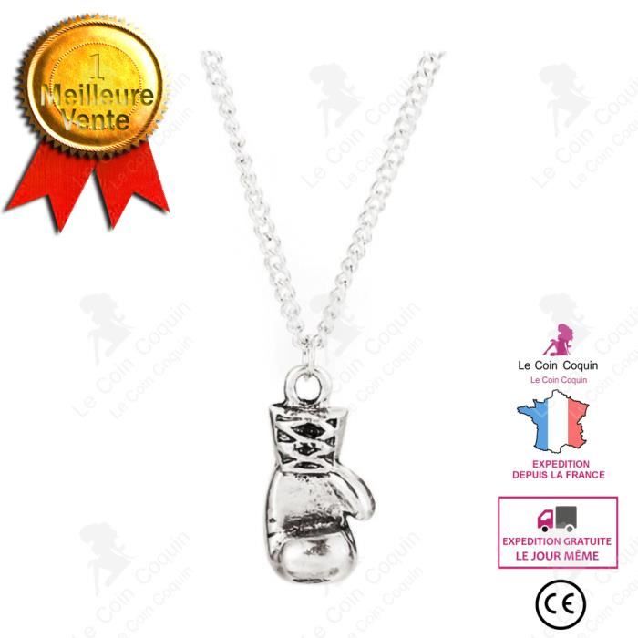 LCC® Accessoires Fitness Sports Boxe Gants Pendentif Collier Punk Style Rétro Poing Gant Collier