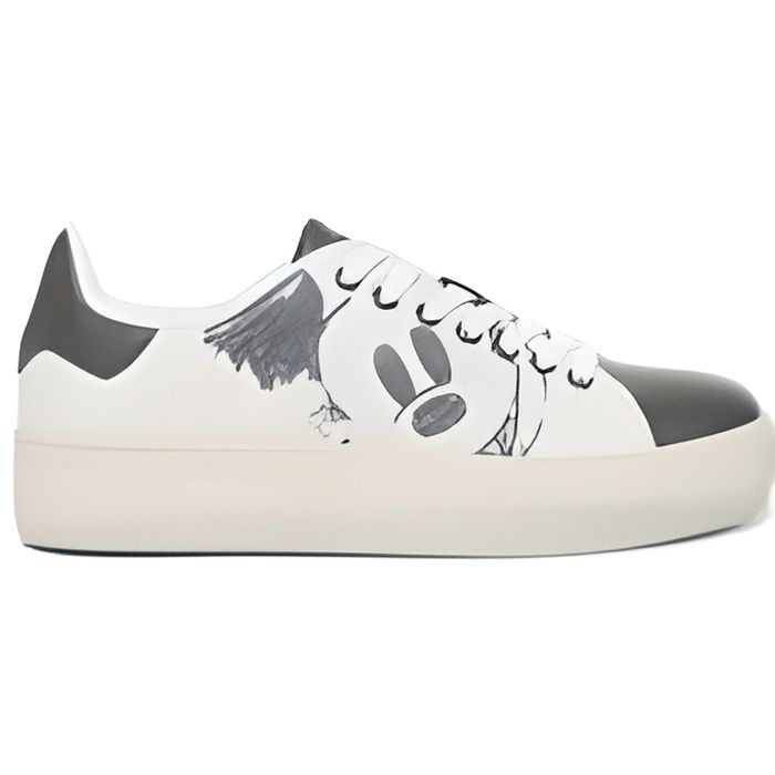 Desigual Baskets Femme Star Mickey Blanc 18WSKP16 - Taille - 39 EU