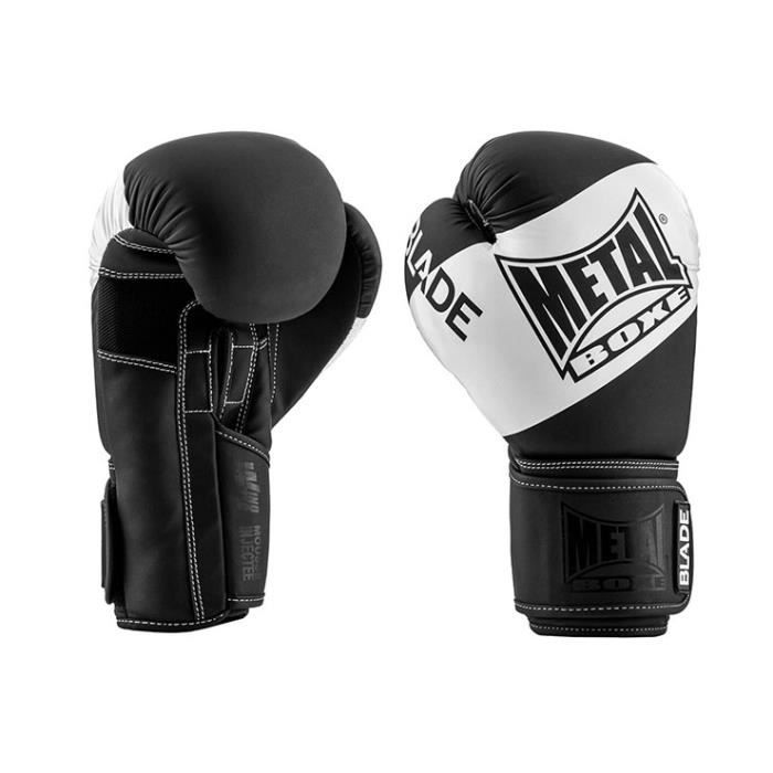 Metal Boxe - Gants de boxe, Blade Black & White - MBGAN205N, Metal Boxe