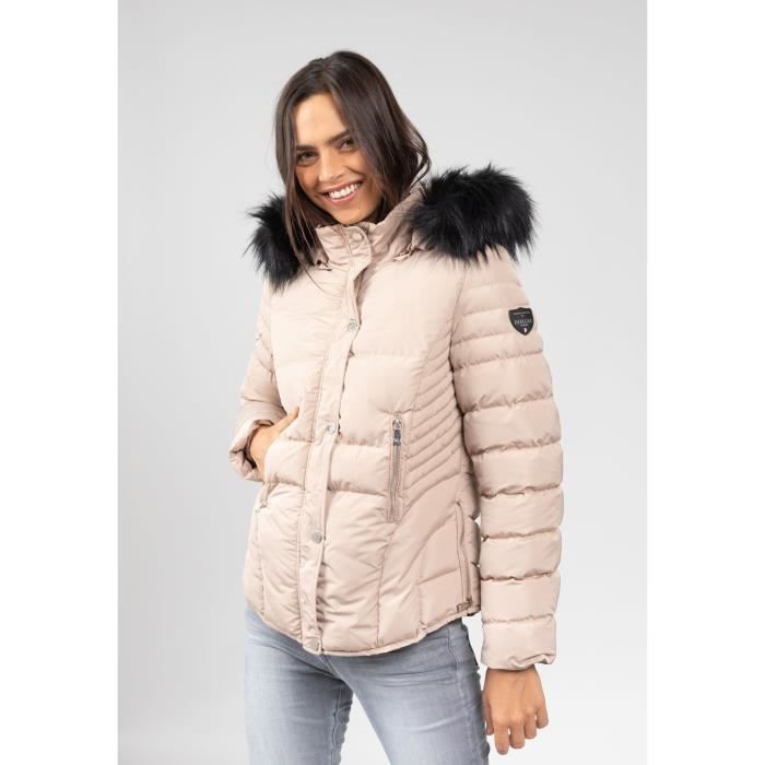 Doudoune femme Deeluxe leona - beige camel - XL