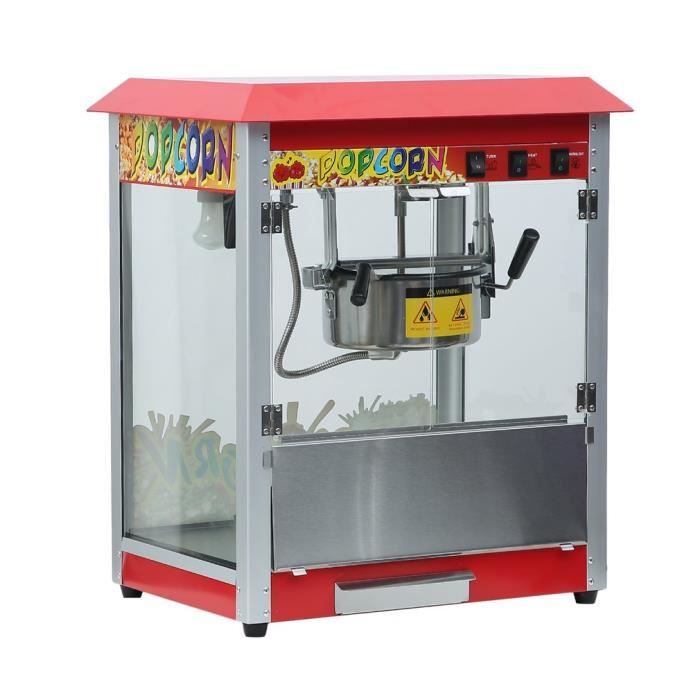 Machine à pop-corn électrique 1400W appareil à maïs commerciale