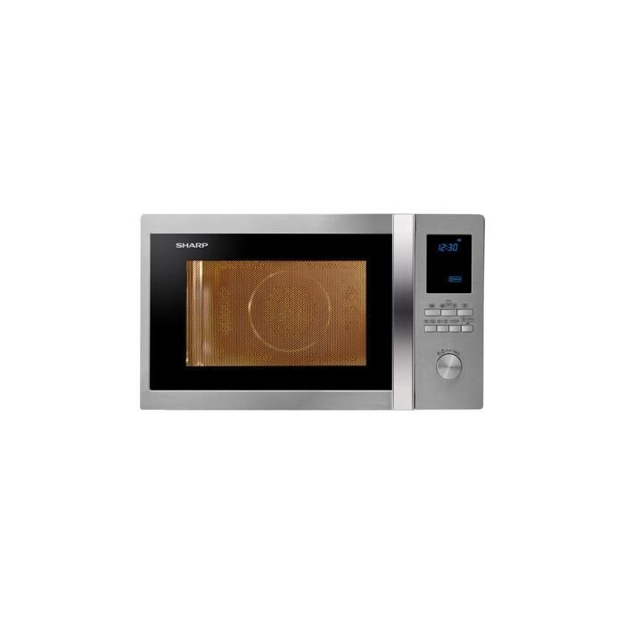 SHARP R982STWE - Micro ondes combiné inox - 42 L - 1000 W - Grill 1300 W - Four convection 2700 W - Pose libre