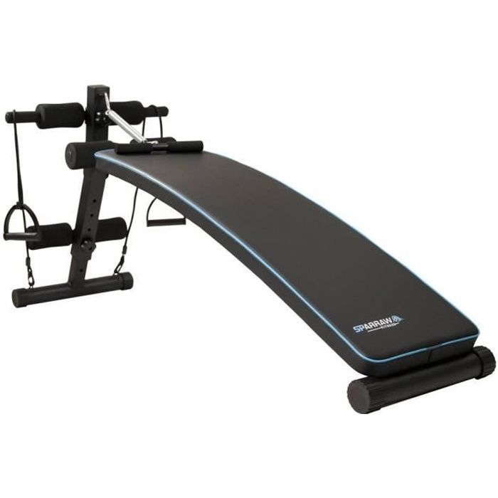 Banc de Musculation ARTEMIS Appareil de fitness multifonction avec sangles de résistance et Hauteur réglable - Charge max 110Kg