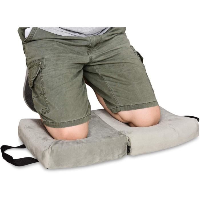 Sunix® Banc Agenouilloir de Jardin, Avec 2 sacs à outils de taille Siège de Jardin Pliable, Vert, Taille déployée: 58*27.5*49CM