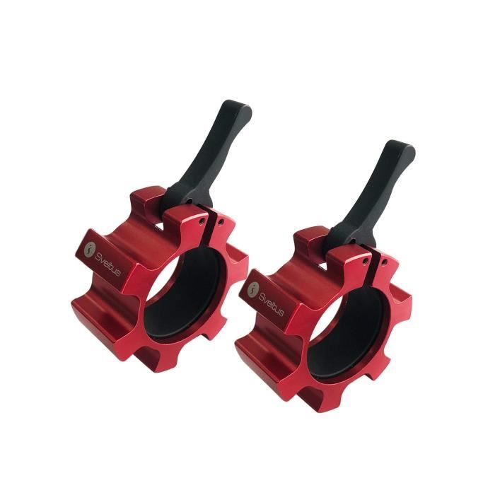 SVELTUS - Stop disque aluminium rouge Ø51 mm x2