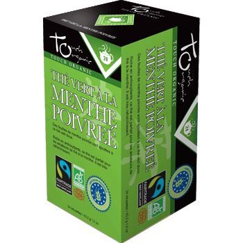 Touch Organic The vert BIO a la menthe poivree …