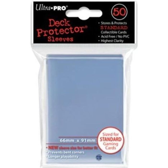 DECK PROTECTOR SLEEVES CLEAR (50 CT.)