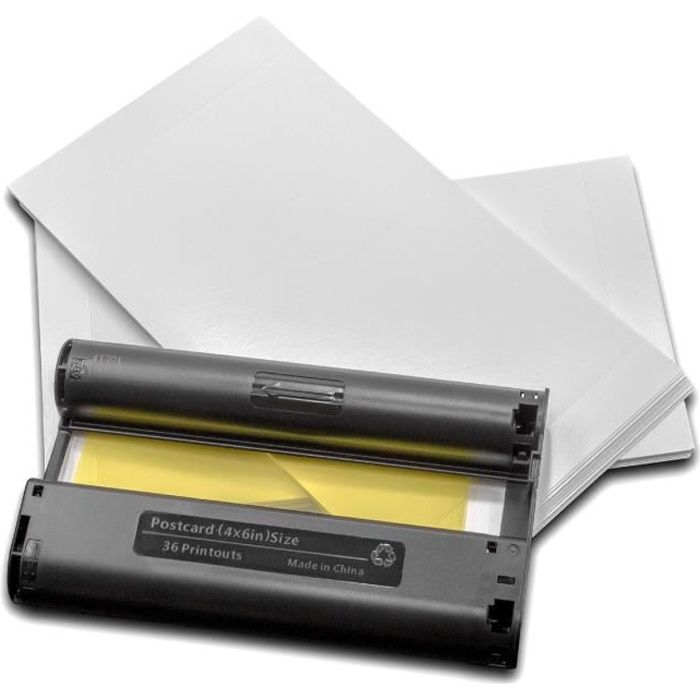 vhbw cartouches d'encre pour imprimante photo Canon Selphy CP 800, CP 810, CP 820, CP 900, CP 910