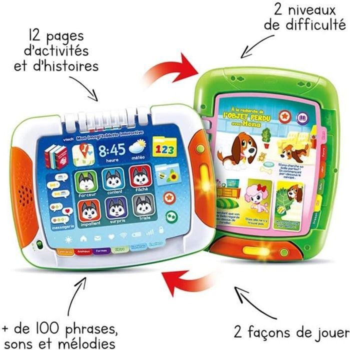 Tablette enfant éducative tactile ludique 1 à 6 ans : histoires + apprentissage mot et son et musiques - jouet cadeau enfant noel