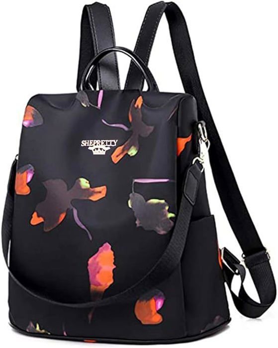 Balakaka - Sac à Dos Femme Anti-vol 12L - 2 En 1 Sac Dos Ou Bandoulière - Nylon Imperméable