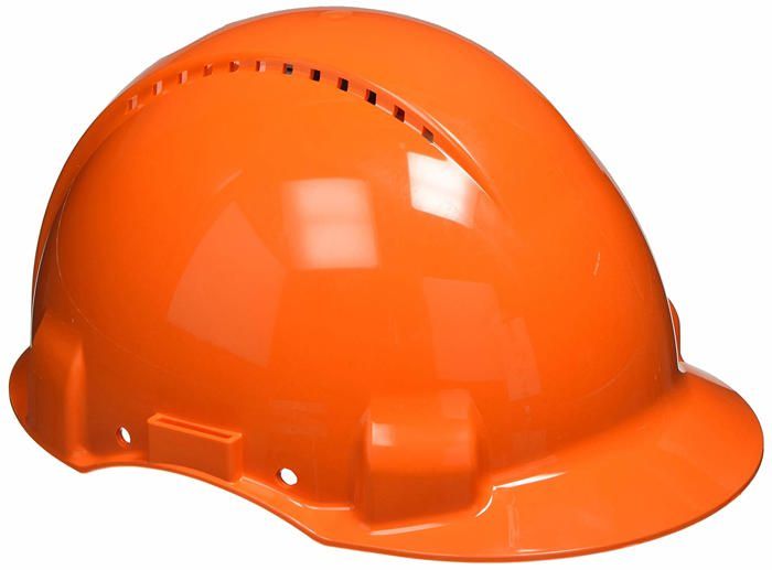 3m - G3000DUV-OR - Casque de securite (TM) G3000 orange, ventile, avec ...