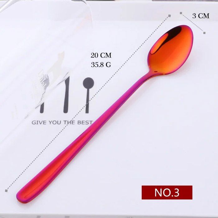 Cuillères à dessert, ensemble de cuillères à crème glacée, 5 pièces en acier inoxydable 304, nettoyage pratique et durable pour la maison du café( Cuillère pointue