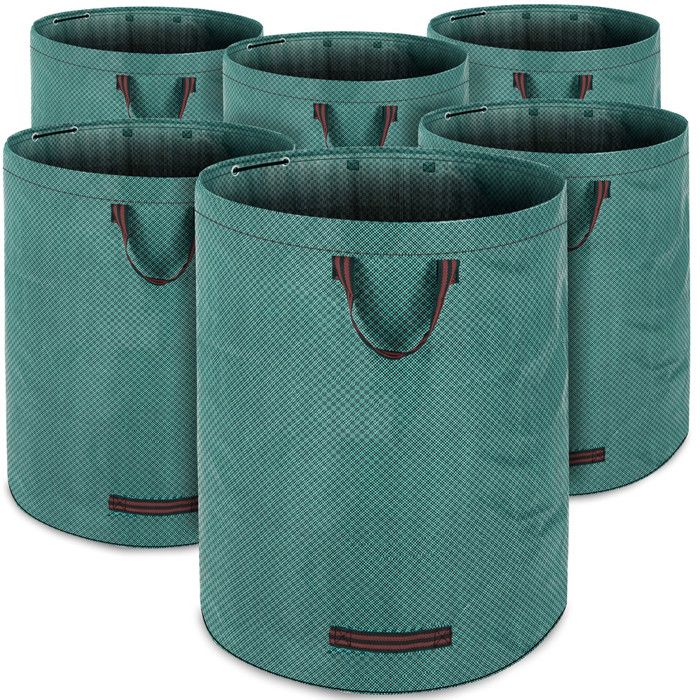 3 Sacs Déchets Jardin GARDEBRUK 85L - Tissu Renforcé Hydrofuge - Porte Jusqu'à 30kg