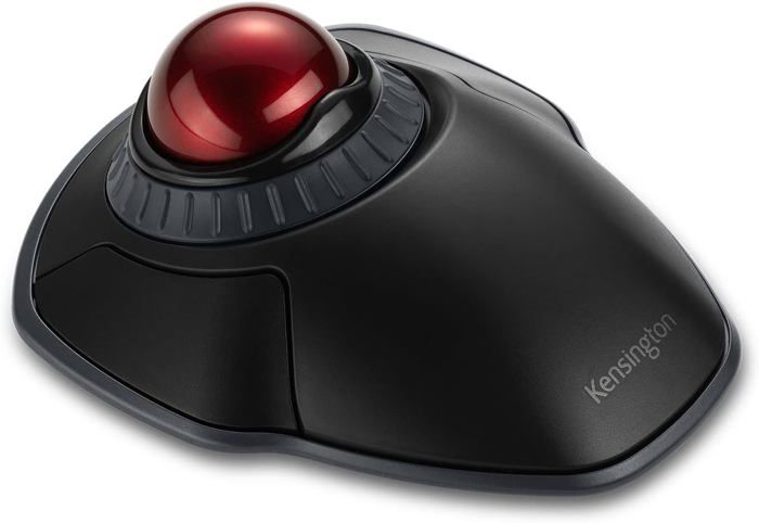 Souris Sans Fil Ergonomique Trackball - Boule De Défilement Optique 2.4 GHz - Pour Droitiers Et Gauchers - 6