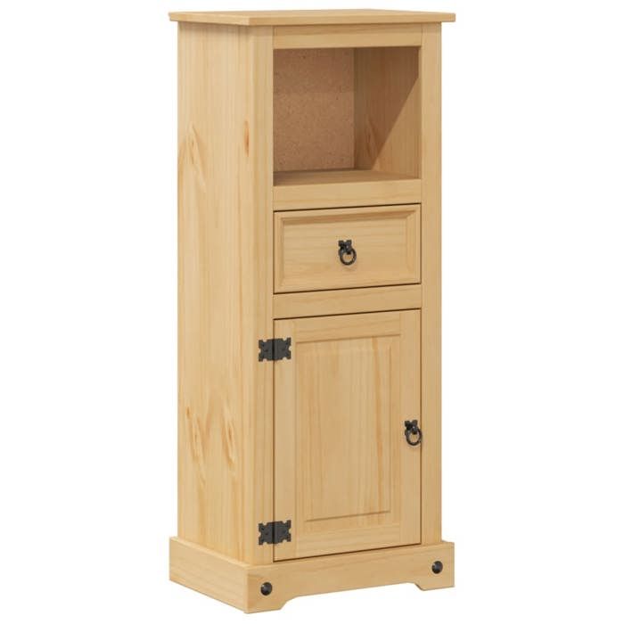 Meuble haut de salle de bain - Armoire de salle de bain Corona 45x33x110 cm bois de pin massif CHY37217195
