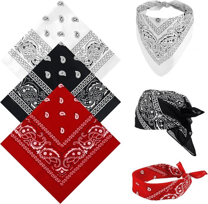 Meilleurs prix pour Lot De 3 Bandanas Paisley, Bandanas Foulards Accessoire, Bandana Classique Pour Femme, Homme, Un Xe Hair Band, Mouchoir Coloré B