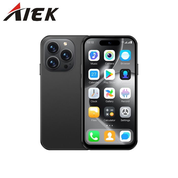 AIEK M16 Pro 3G Smartphone 4.0 pouces MTK6580M 2GB+16GB Android 10.0 Bluetooth 4.0 Reconnaissance faciale 2000mAh Noir