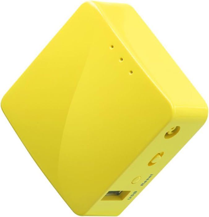 Gl-Mt300N-V2(Mango) Mini Routeur Wifi Vpn De Poche Sans Fil Portable De Voyage – Point DAccès/Extender/Wds  Ouvrirwrt  2 Port