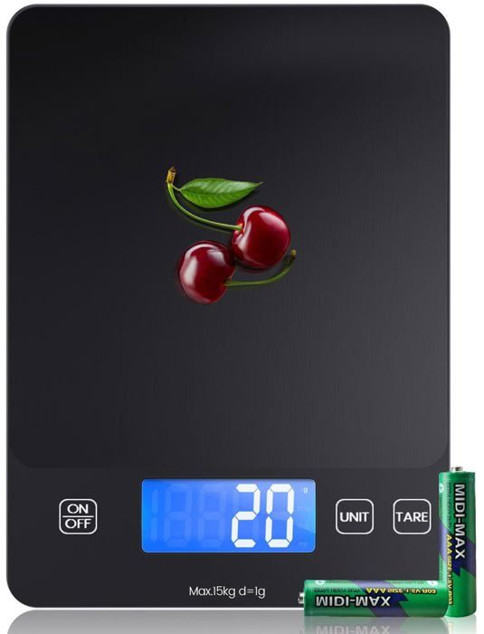 Balance Cuisine Numérique, Balance de Précision pour Cuisine, Fonction Tare et Minuterie, en