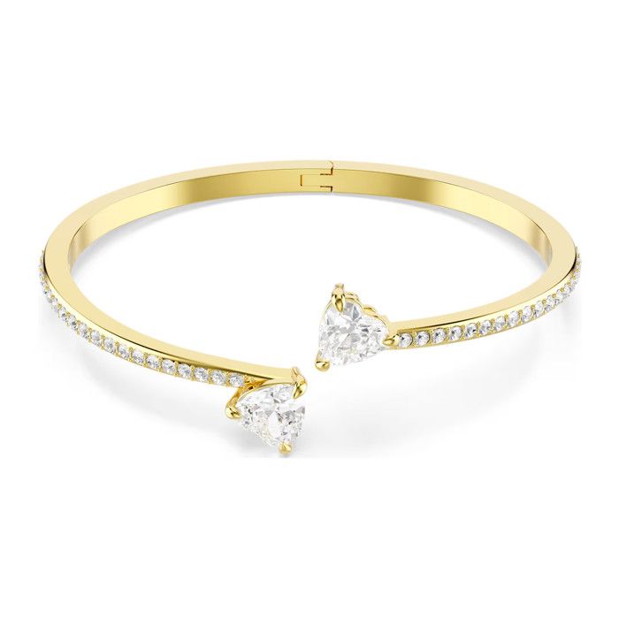 Bracelet jonc - SWAROVSKI - Mesmera Attract - Métal rhodié doré - Cristaux blancs - Zirconia cœur