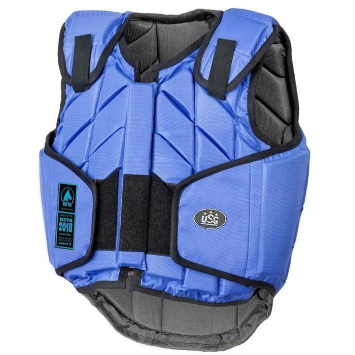 Gilet équitation enfant USG Eco-Flexi - royal blue