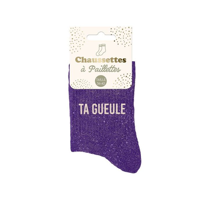 Chaussettes Courtes à Paillettes "Wesh" - Taille 36-42, Rose Flashy Pour L'Été