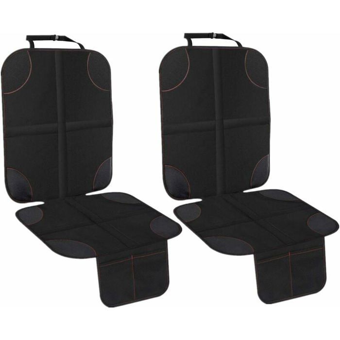 Lot de 2 housses de siège de voiture avec rembourrage épais pour sièges de voiture en cuir ou en tissu