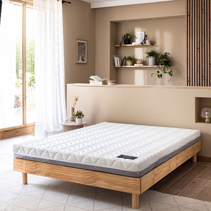 Matelas mousse mémoire de forme 12 cm - Infini - 120x200 - - Garantie 5 ans - Terre de Nuit Matelas mousse mémoire de forme 12 cm - Infini - 120x200 - - Garantie 5 ans - Terre de Nuit
