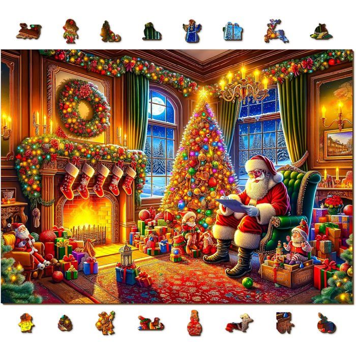 Gibsons Puzzle De Noël 500 Pièces – édition Or – Traditions Du Monde – Fabriqué En Grande-Bretagne