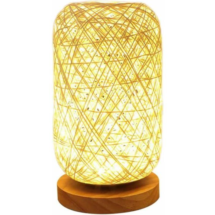 Lampe de chevet rétro - MICH - Prise USB - LED 3W - Économie dénergie - Protection de lenvironnement