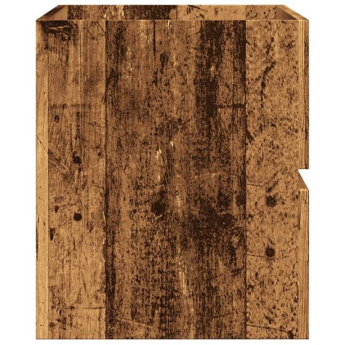 Soldes Printemps Armoire de salle de bain - SOLOMOON - Meuble wc - suspendue vieux bois bois dingénierie SSS2076