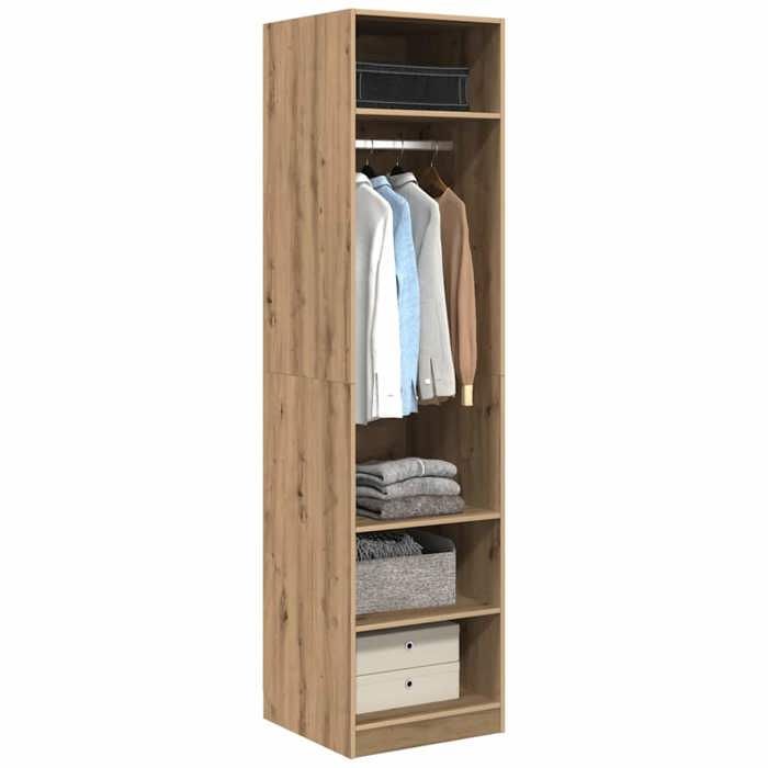 Black FridayArmoire Penderie - Armoire de Rangement Chambre Chêne artisanal 50 x 50 x 200 cm Bois dingénierie 03_75830199