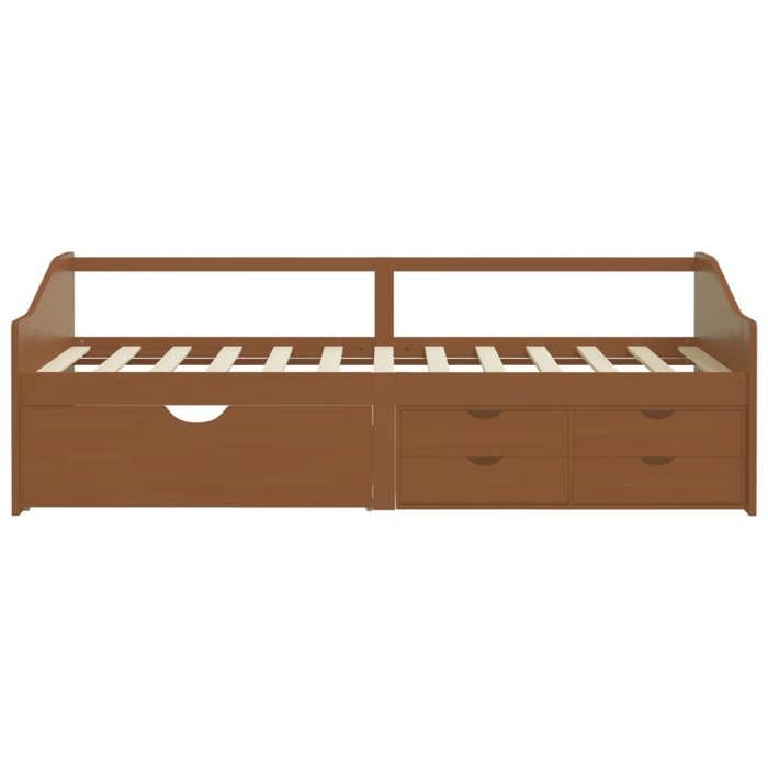 Remise 2026®Lit de repos simple - banquette lit Adulte - 3 places - sans matelas - Bois de pin massif 90x200cm 441 2293747
