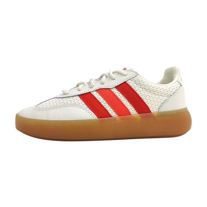 Femmes adidas chaussure à lacets sportive BAREDA DECODE Cuir Lacets Plat - blanc cassé/rouge