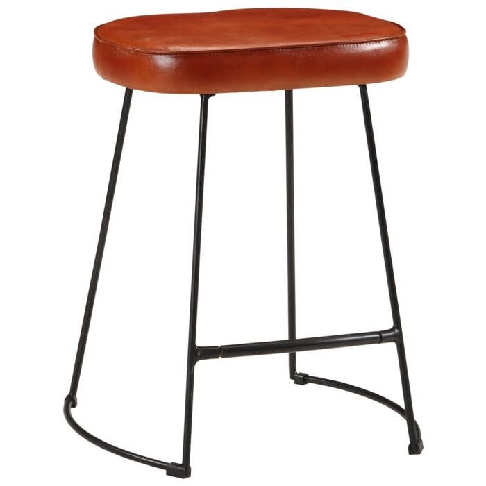 Les SoldesTabourets de bar Tabourets Cuisine - (2 pcs) - 2 personnes - marron foncé 40x295x53 cm lfc54w