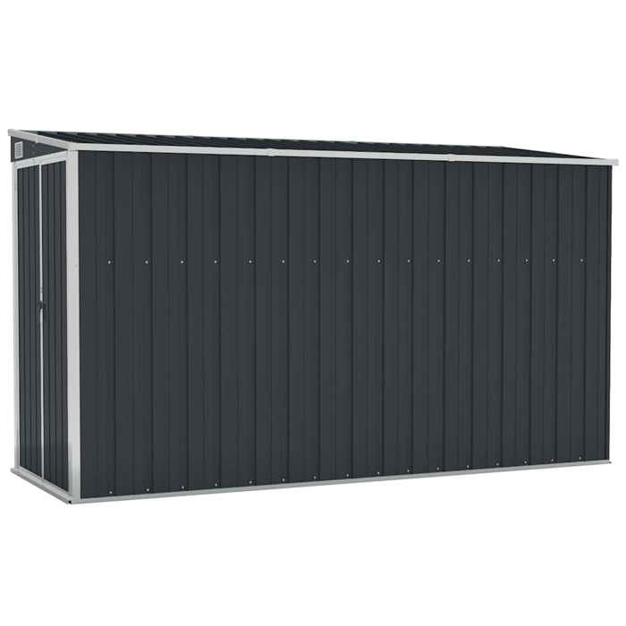 EASYLIFE Abri de jardin mural Anthracite 118x288x178 cm Acier VIDAXL Cadre stable LL11350