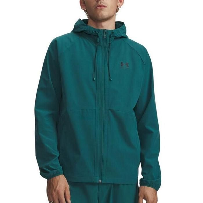 Veste de Pluie Verte Bleuté Homme Under Armour Ua Stretch