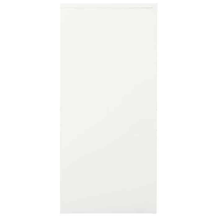 VIDAXL Armoire à tiroirs Armoire à portes coulissantes - Blanc - 90 x 40 x 90 cm - Acier Conception pratique 93040 VIDAXL Armoire à tiroirs Armoire à portes coulissantes - Blanc - 90 x 40 x 90 cm - Acier Conception pratique 93040