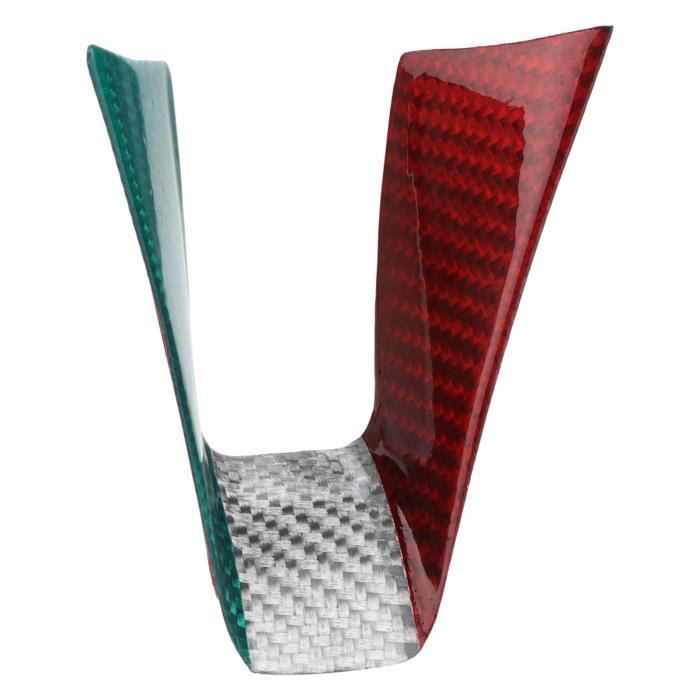 Lot de 2 garnitures de volant en plastique ABS style fibre de Lot de 2 garnitures de volant en plastique ABS style fibre de